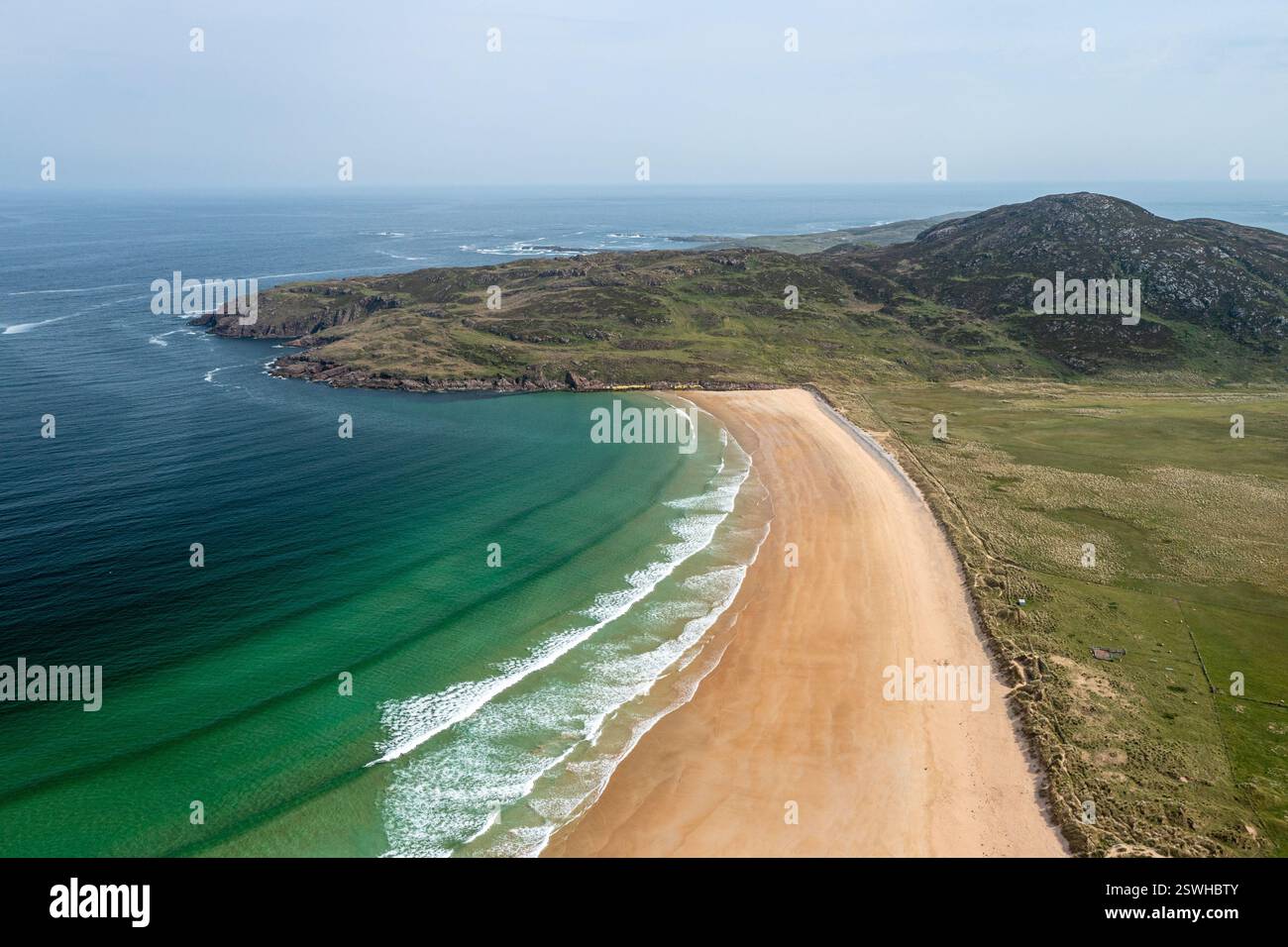 Boyeeghter Bay, auch bekannt als Murder Hole Beach, County Donegal, Irland Stockfoto