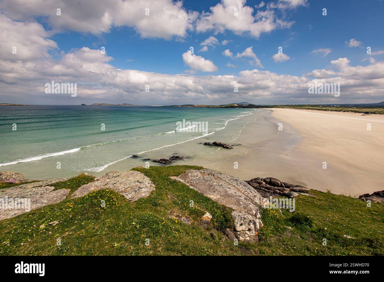 Carrickfinn Beach, Kincaslough, Donegal, Irland Stockfoto