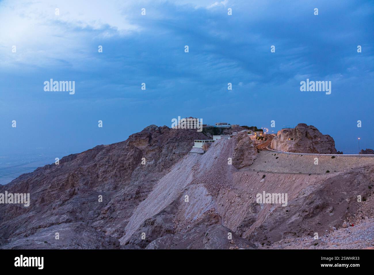 Jebel Hafeet in Al Ain, Vereinigte Arabische Emirate Stockfoto