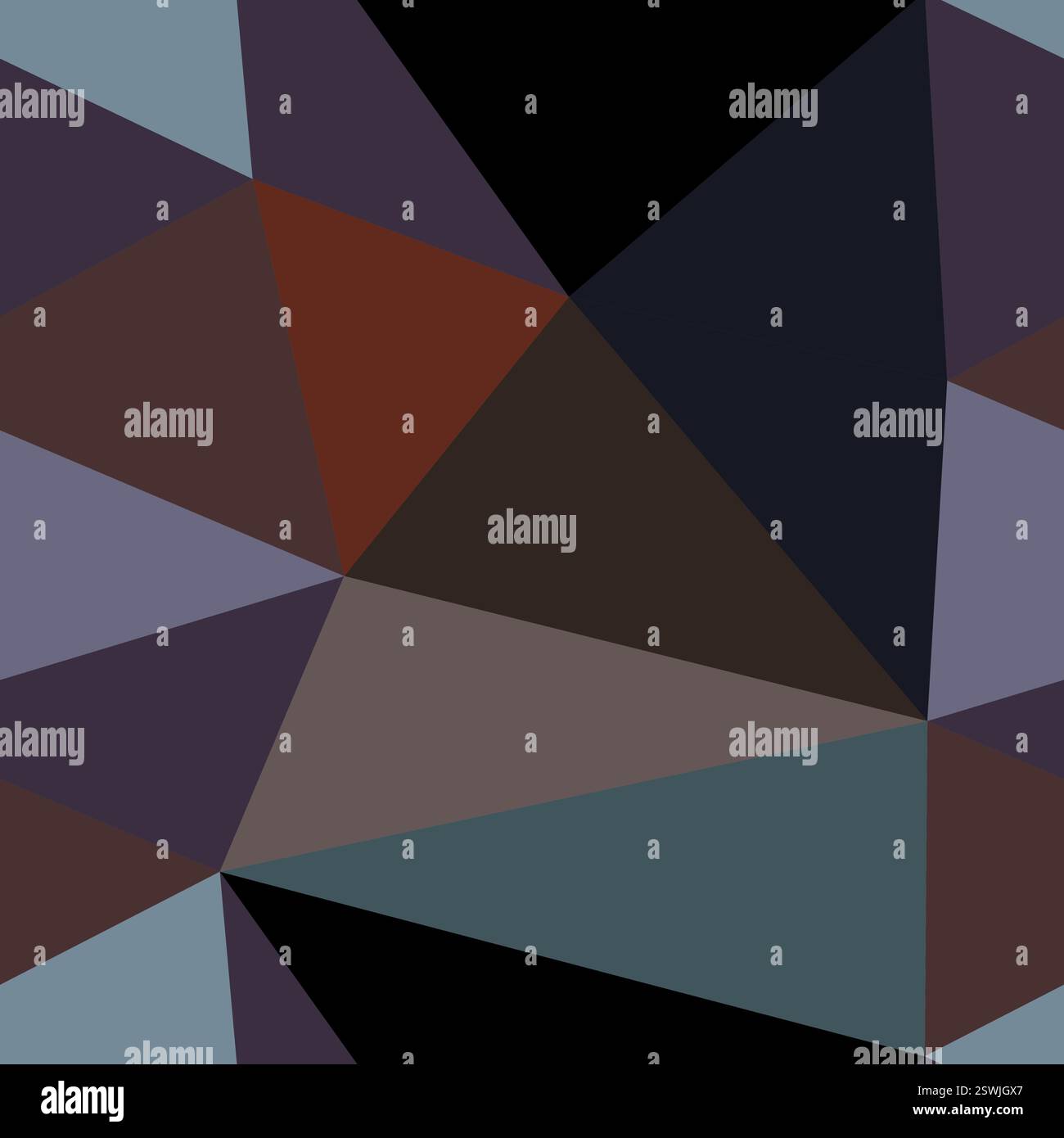 Dreieck formt den Hintergrund. Große Dreiecke. Wiederholbares Muster. Künstlerische Vektorfliesen. Harmony-Palette Für Erdtöne. Nahtlose Vektordarstellung. Stock Vektor