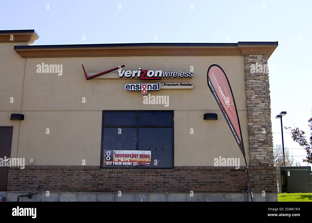 EVANSTON/WYOMING STATE /USA  Verizon Wireless Phone Compnay 14 Juni 2012 FOTO VON Francis / Dean DEAN PICTURES Stockfoto