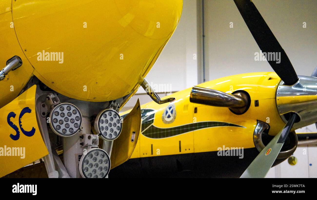 Scottish Ambulance Service Fixed Wing Air Ambulance Aircraft - Gama Aviation / Emergency Medical Retrival Service, Glasgow Airport, Schottland Stockfoto