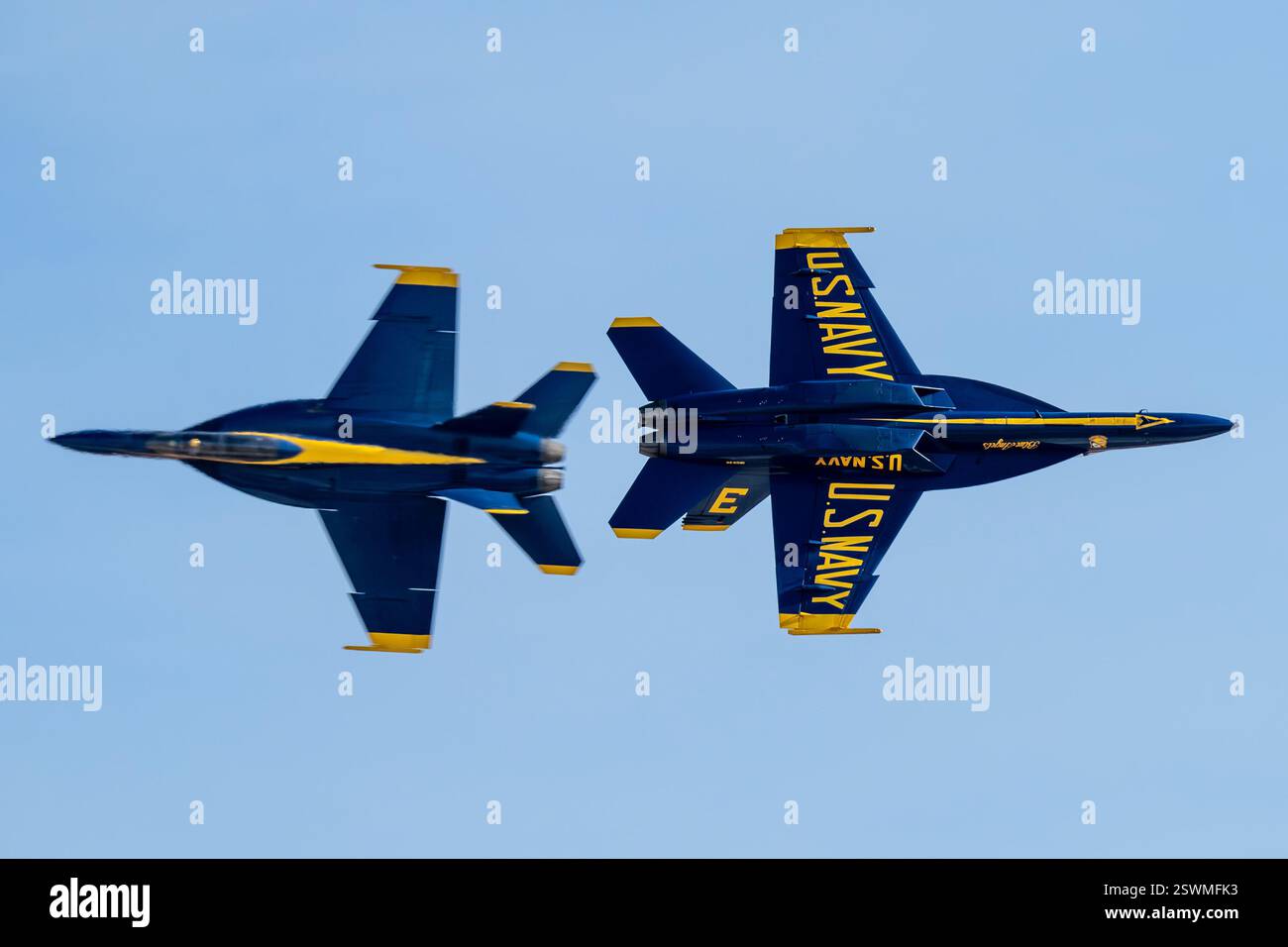El Centro, Kalifornien, USA. Februar 2025. Die Blue Angels führen derzeit Wintertrainings in der Naval Air Facility (NAF) El Centro, Kalifornien, durch, um die kommende Flugschau-Saison 2025 vorzubereiten. (Kreditbild: © Crayton Agnew/USA Navy/ZUMA Press Wire) NUR FÜR REDAKTIONELLE ZWECKE! Nicht für kommerzielle ZWECKE! Stockfoto