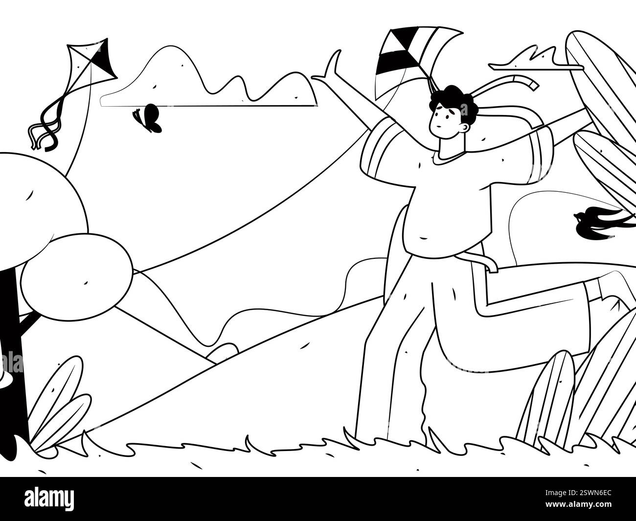 Menschen, die gesund laufen Vektor Internet Operation Illustration Stock Vektor