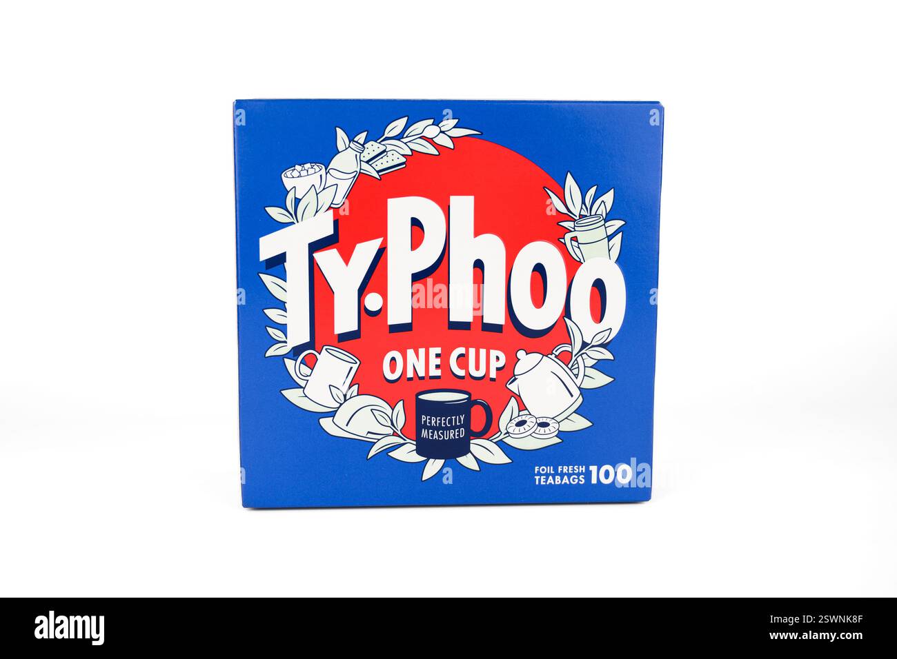 Typhoo One Cup Teebeutel – Wales, Großbritannien – 18. Februar 2025 Stockfoto