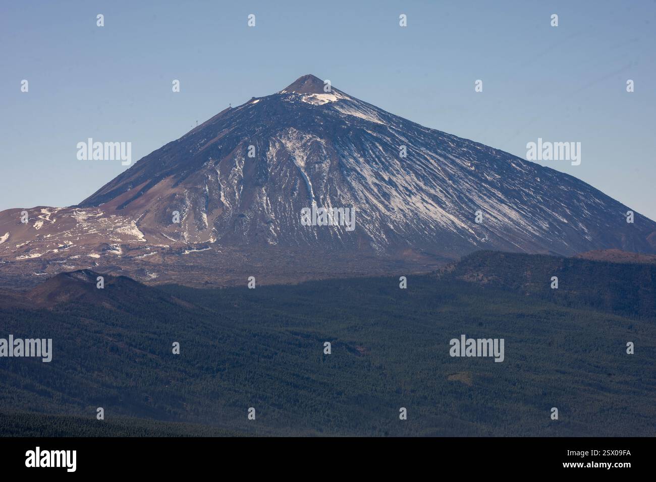 Mount Teide, Teneriffa, Spanien, ein Vulkan auf Teneriffa auf den Kanarischen Inseln, Spanien. Sein Gipfel mit 3.715 m (12.188 ft) ist der höchste Punkt Spaniens und Stockfoto