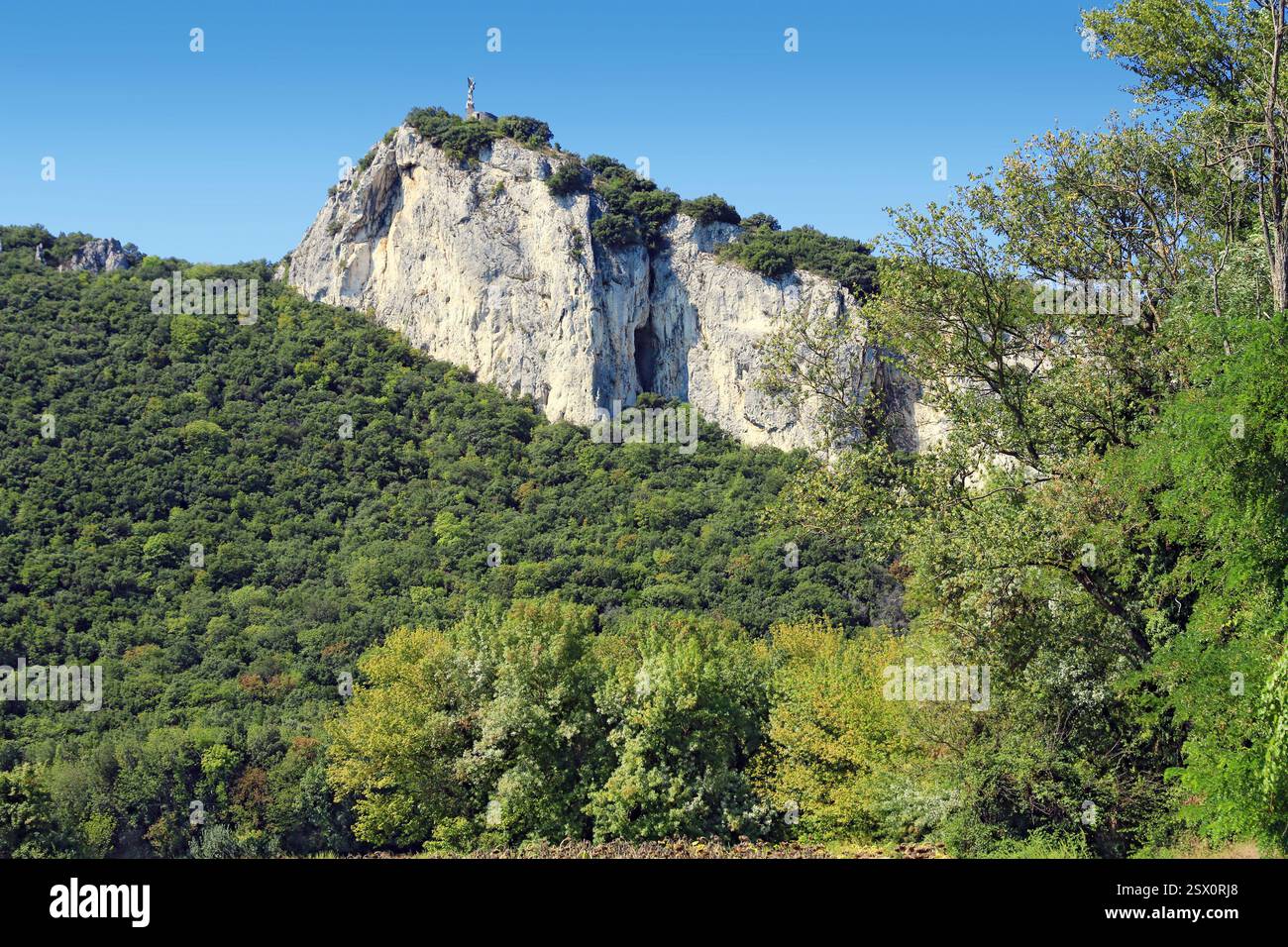 Gipfel des Mount Finiels in Lozere im Herbst. Stockfoto