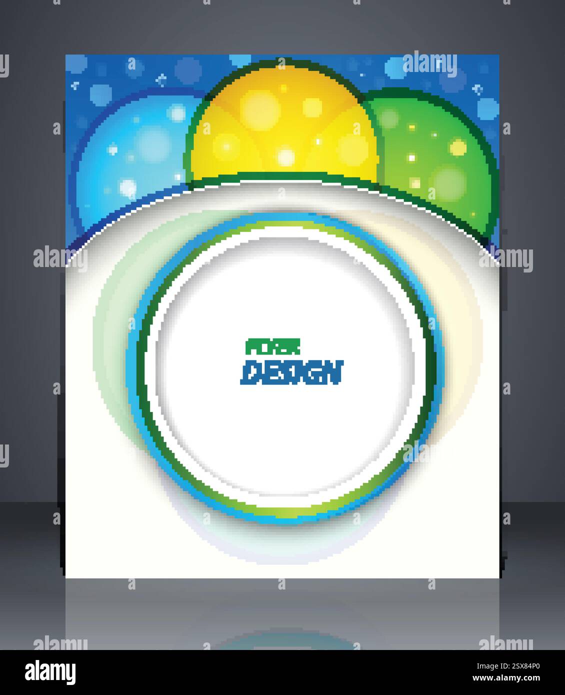 Partyposter, Layout-Business-Flyer, Magazin-Cover oder Corporate Design-Vorlage. Stock Vektor