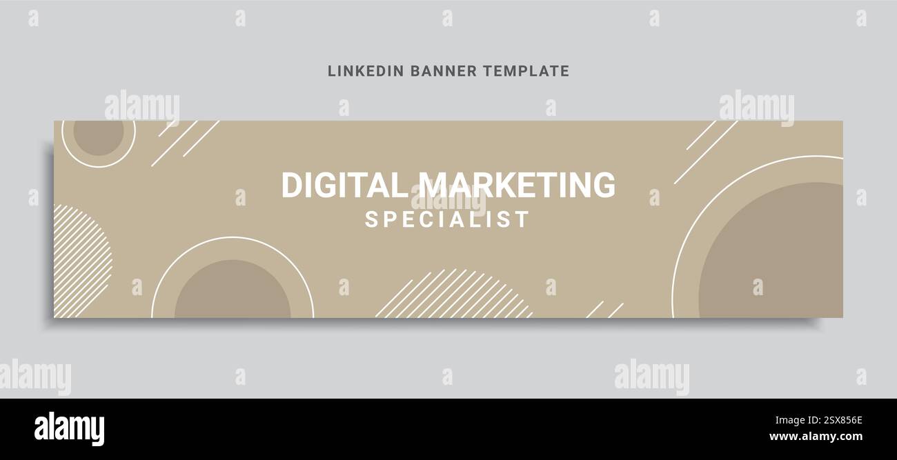 Social-Media-Cover oder Webbanner für digitales Marketing Stock Vektor