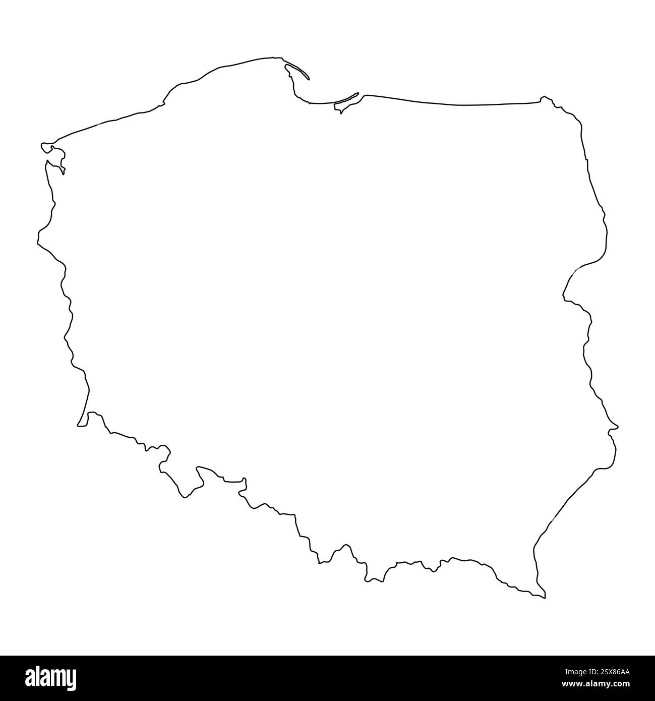 Polen Karte Symbol Form, Reise Web flach Konzept Symbol Vektor Illustration . Stock Vektor