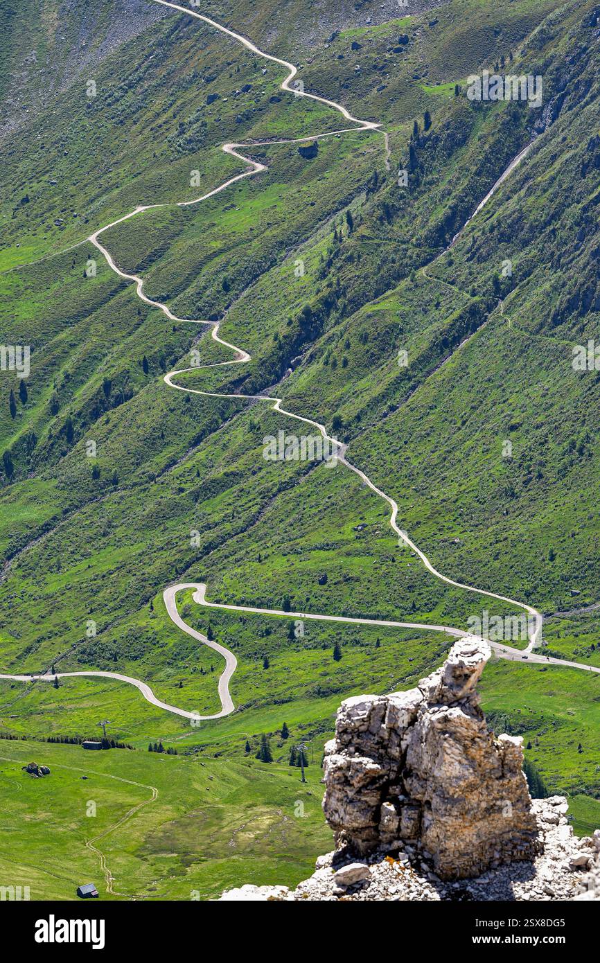 Kletterstraße in Dolomiti, Italien Stockfoto