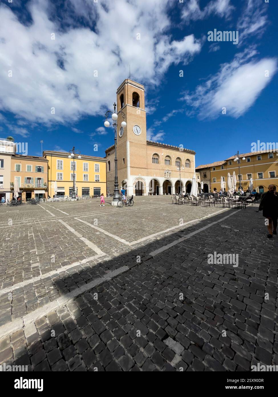 Palazzo del Podestà, Fano, Italien. Stockfoto