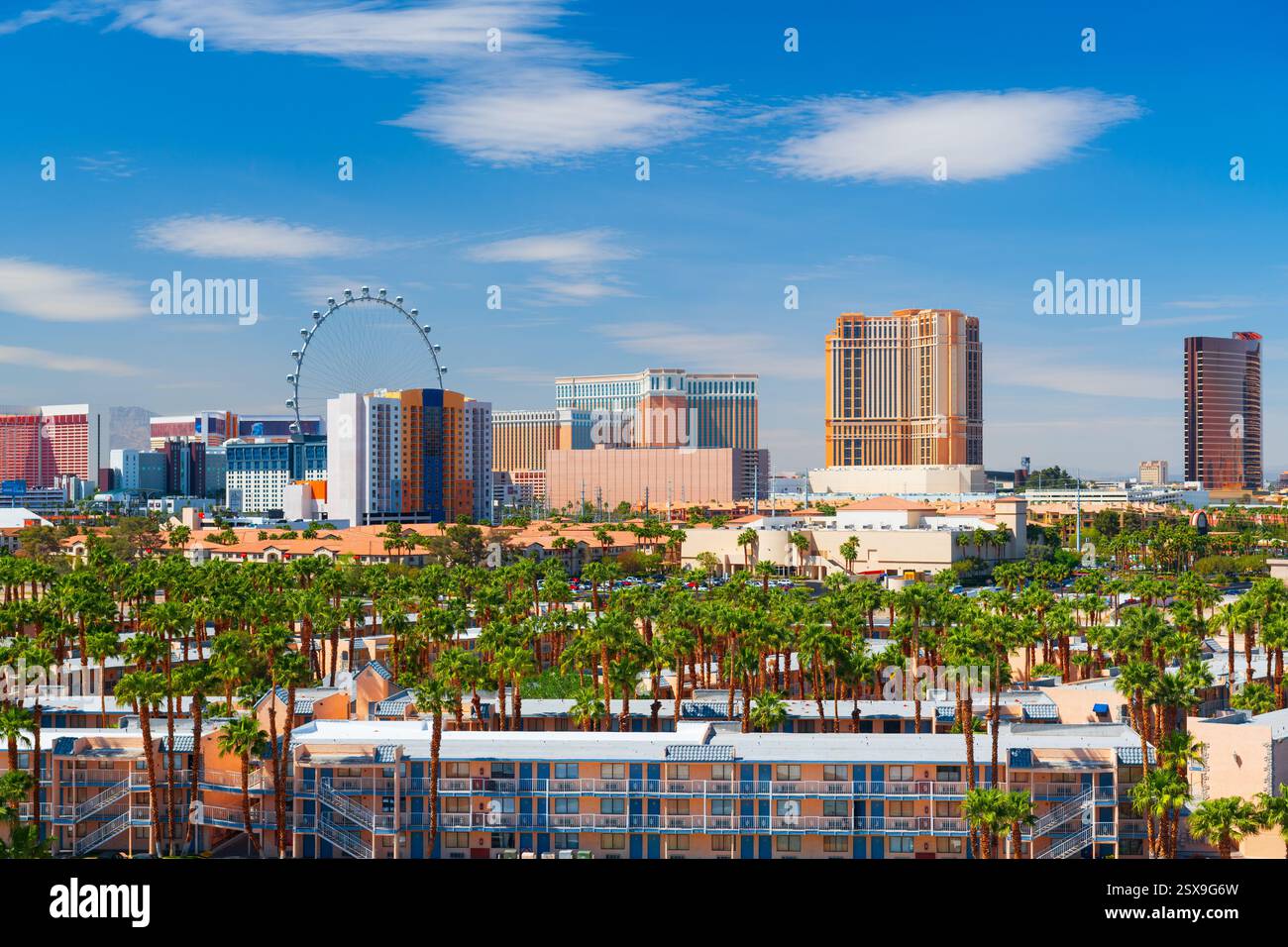 Las Vegas, Nevada, USA Downtown City Skyline. Stockfoto