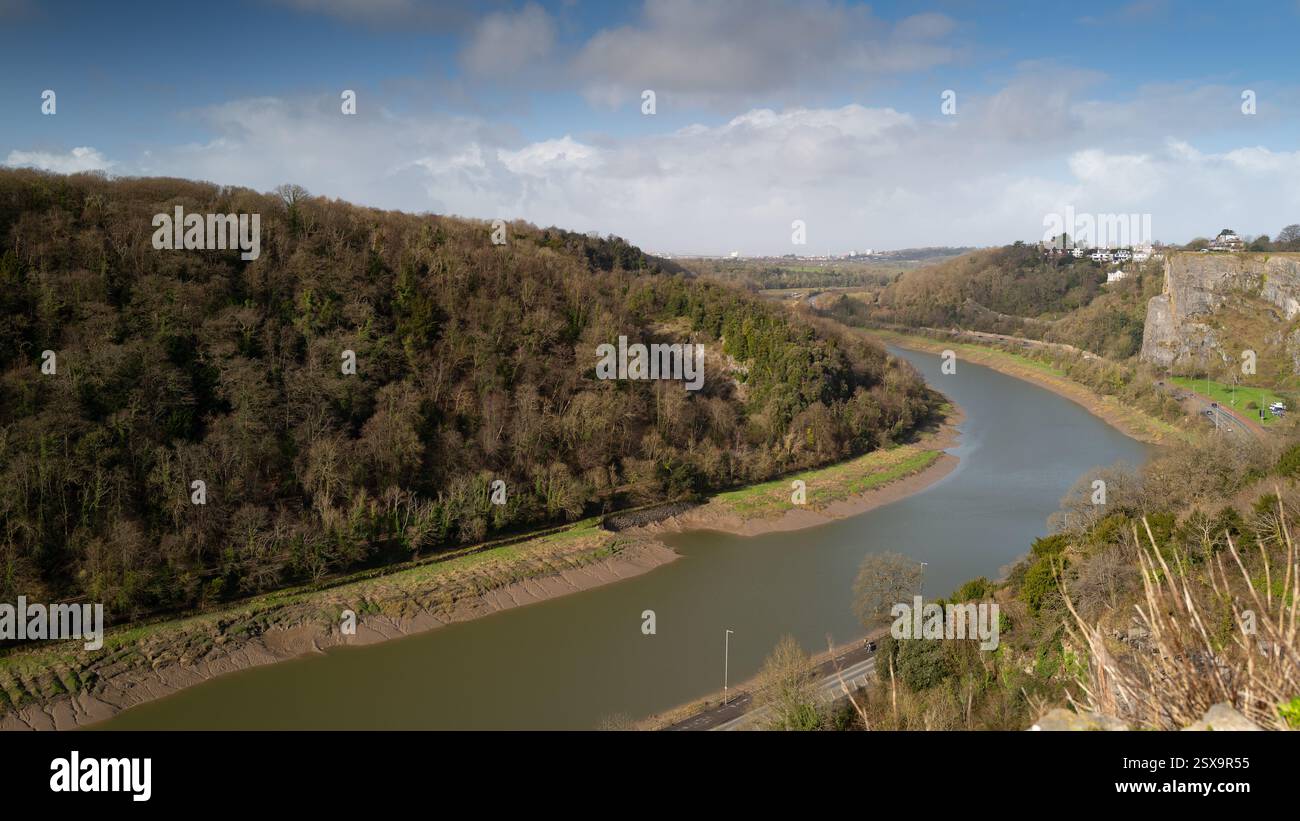 Der Fluss Avon von von der Avon-Schlucht, Bristol UK Stockfoto