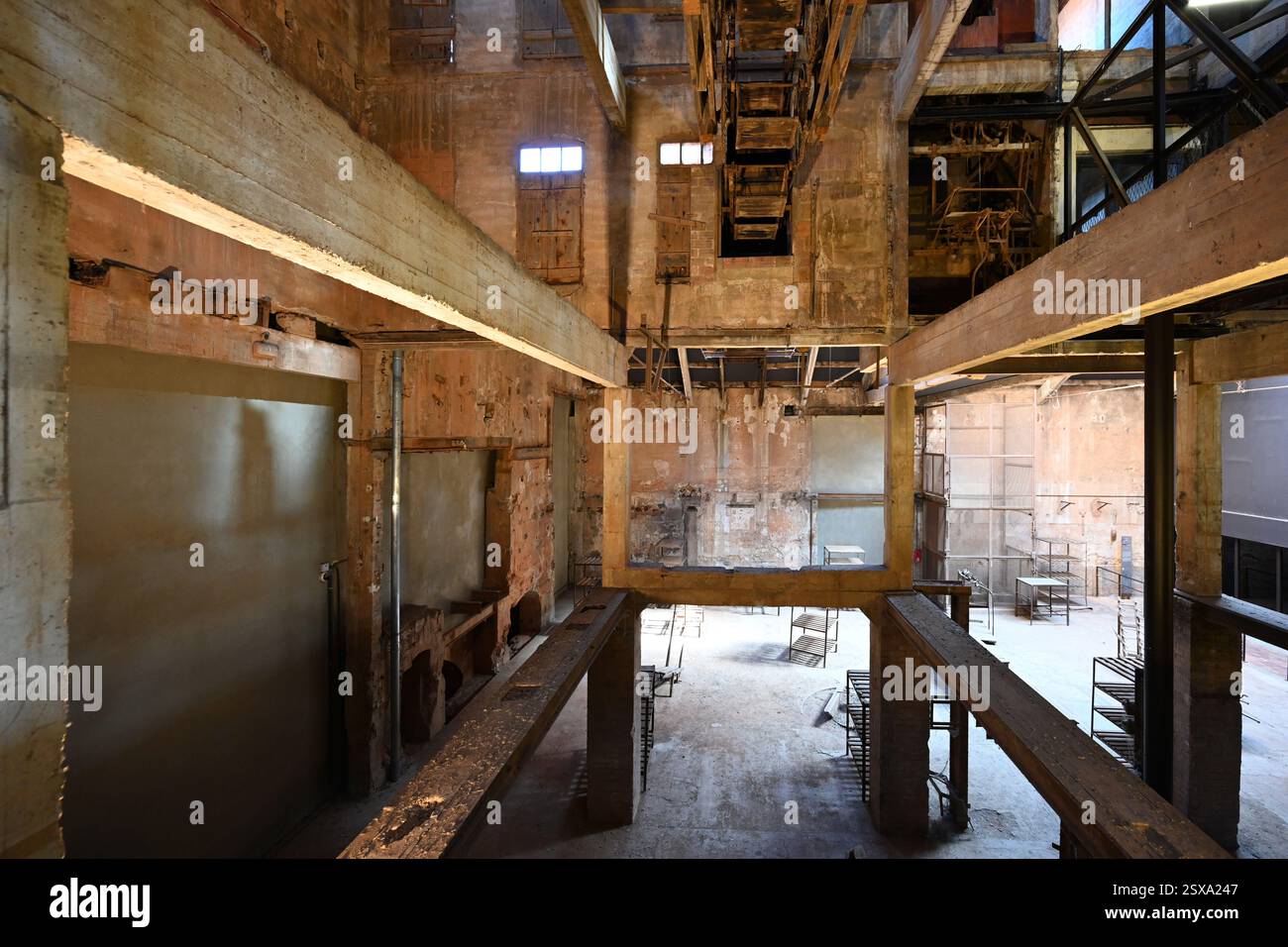 Das Innere des Internierungslagers Les Milles im Zweiten Weltkrieg im ehemaligen Ziegelwerk Aix-en-Provence Frankreich Stockfoto