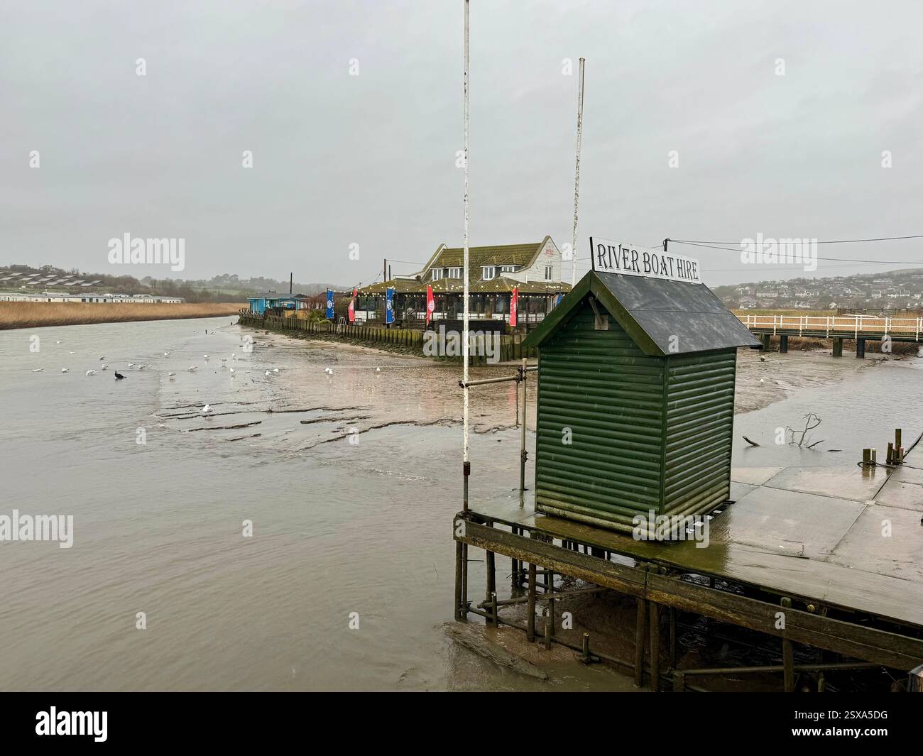 Boote zum Vermieten, West Bay, Dorset Stockfoto