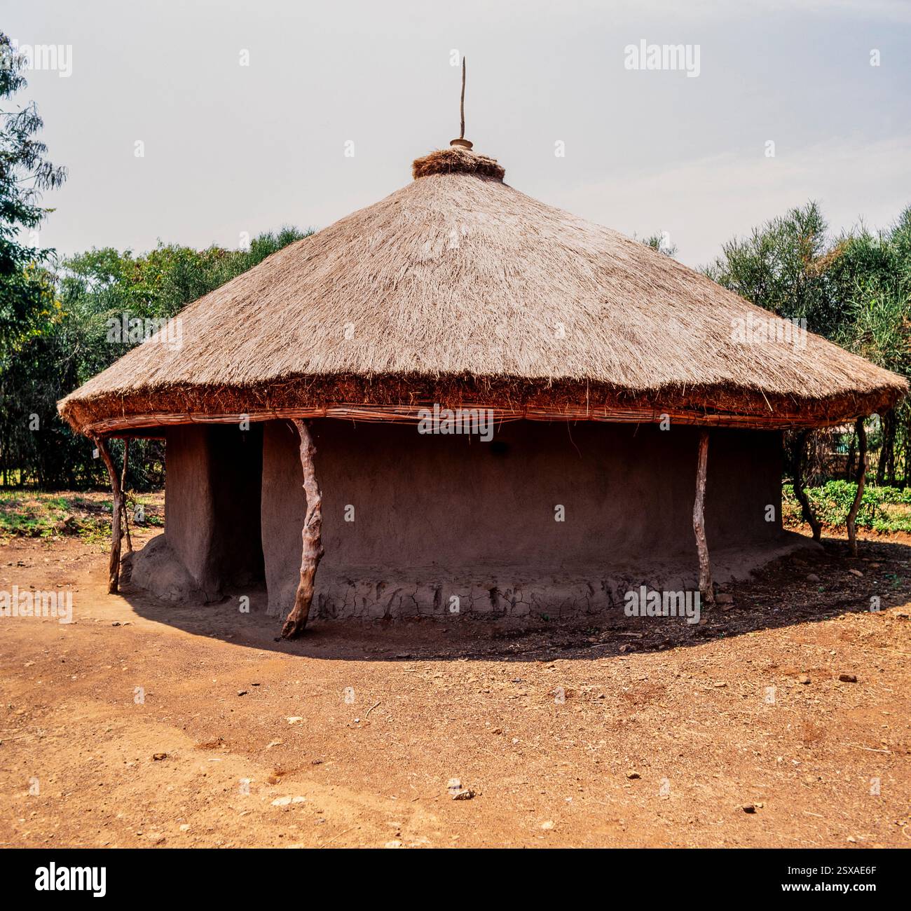 Lehmhütte Stockfoto