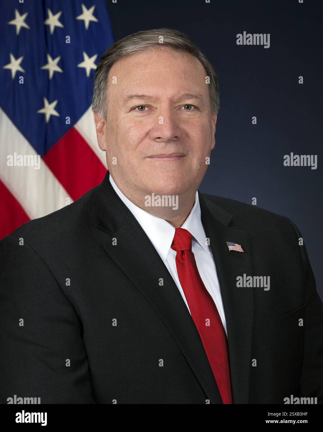 Michael Pompeo, Michael Richard Pompeo, Offizielles Porträt, US-amerikanischer Politiker im Ruhestand Stockfoto