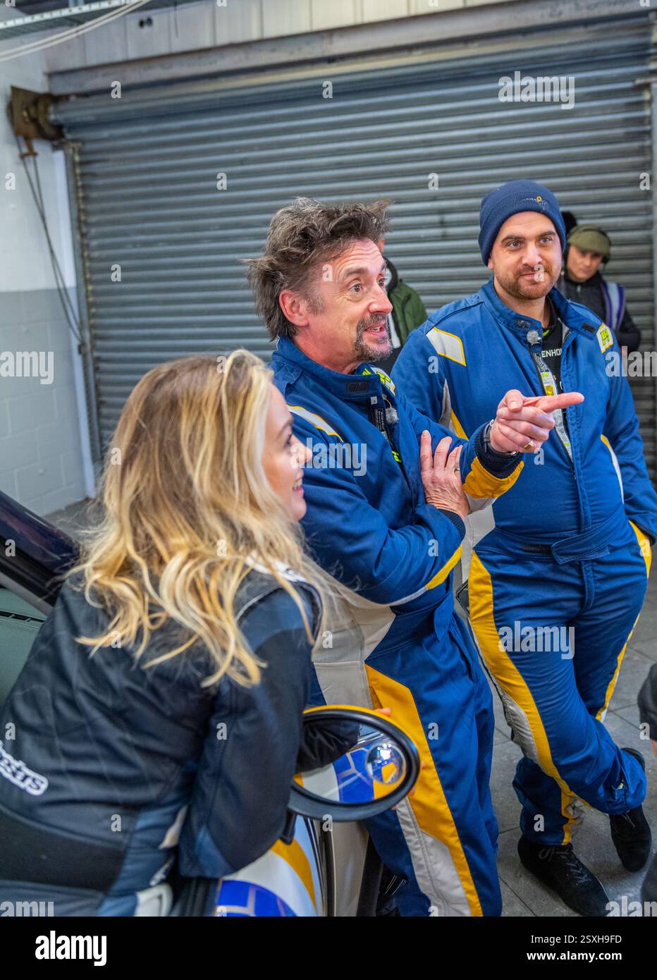 Richard Hammond, Ex-BBC Top Gear Moderator, der bei der V.S.C.C. Pomeroy Trophy in seinem Rennen antrat, bereitete Ford RS 2000 vor Stockfoto