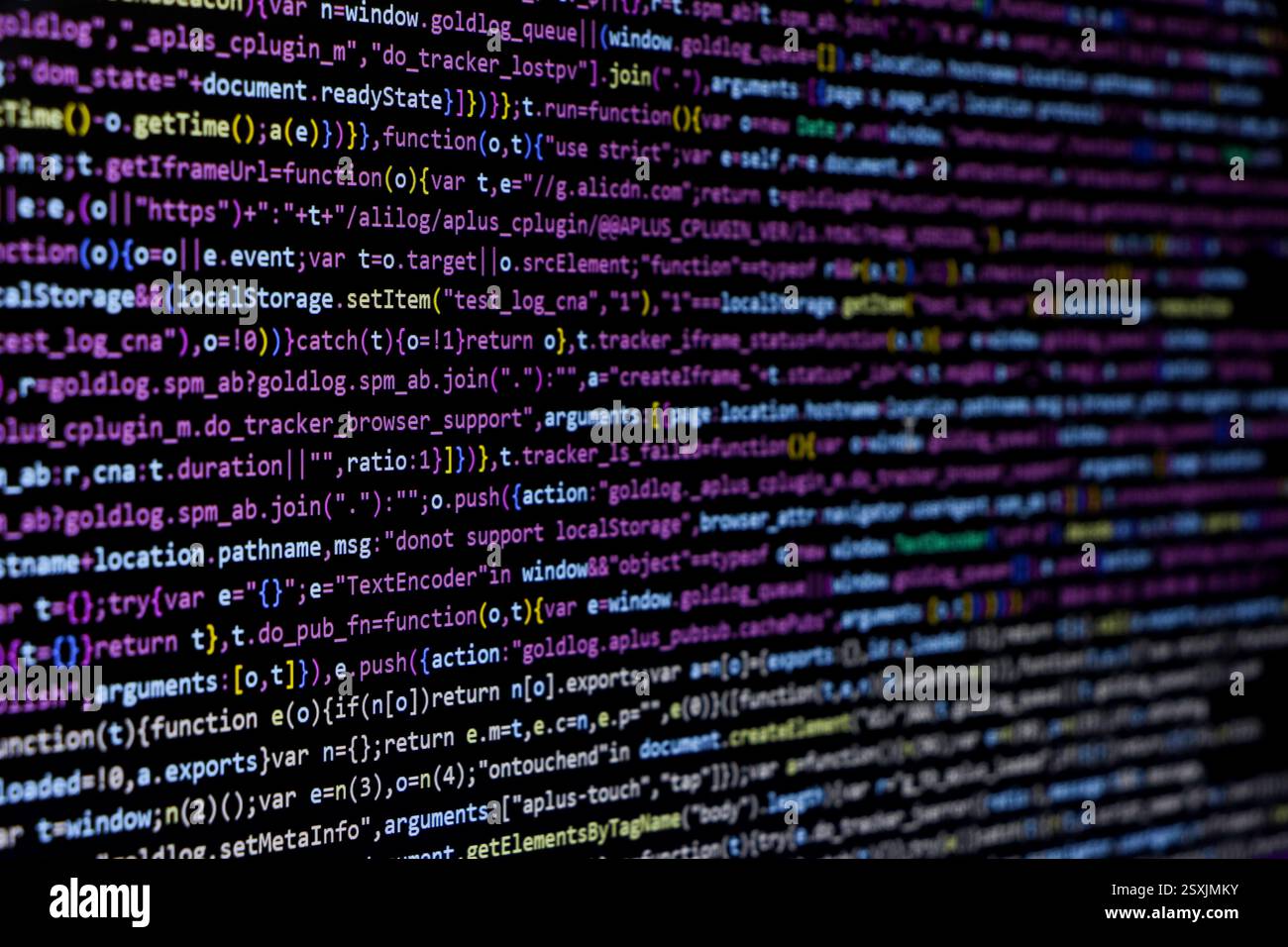 Technischer Hintergrund, Codierungsbildschirm des Webentwicklers oder Softwareentwicklers Stockfoto