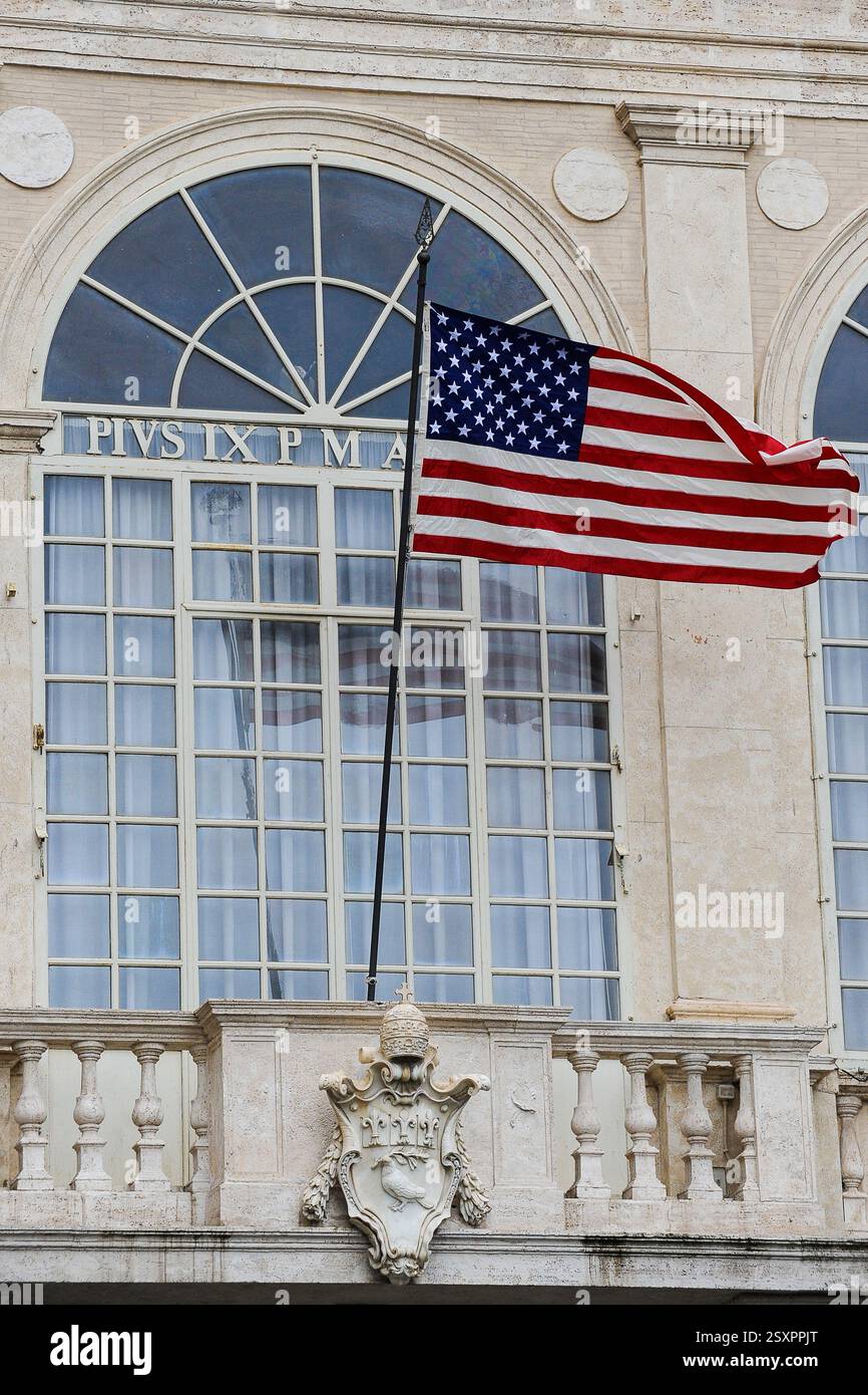 Vatikanstadt – Papst Franziskus trifft den Präsidenten der Vereinigten Staaten von Amerika Barack Obama in einer privaten Anhörung am 27. März 2014 Stockfoto