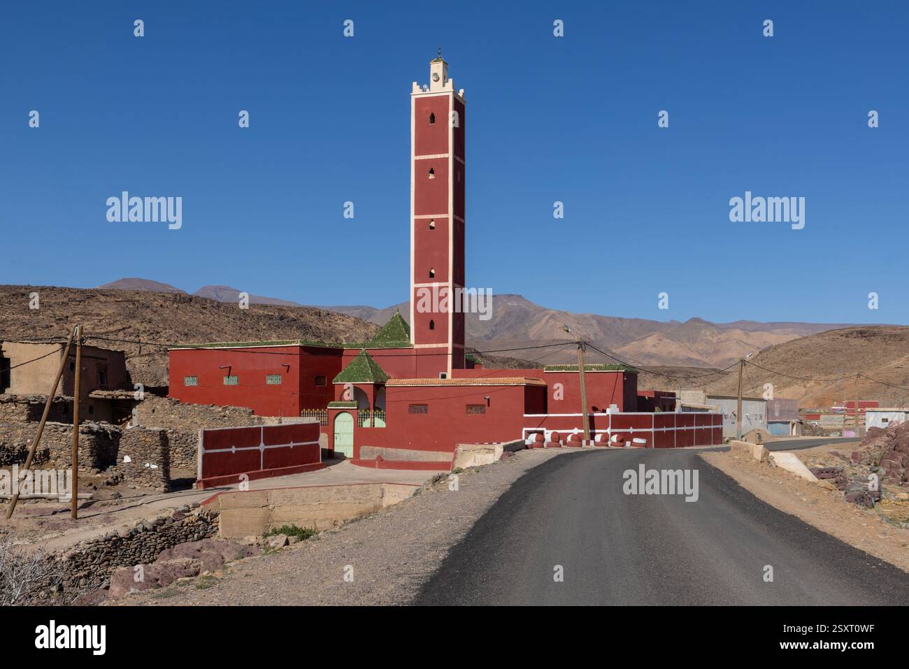 Assaisse ist ein traditionelles Dorf in der Provinz Tata, an der Route zur Tislite-Schlucht. Stockfoto