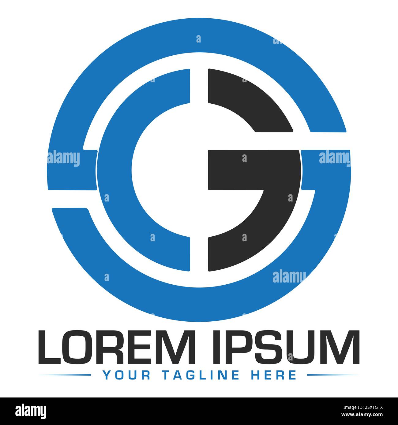CG Letter Logodesign Stock Vektor