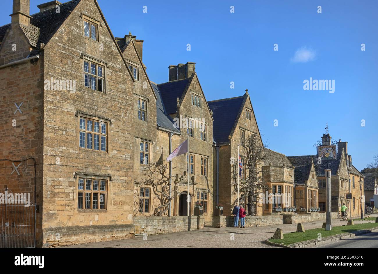 Lygon Arms Hotel, Broadway, Cotswolds, England, Großbritannien Stockfoto