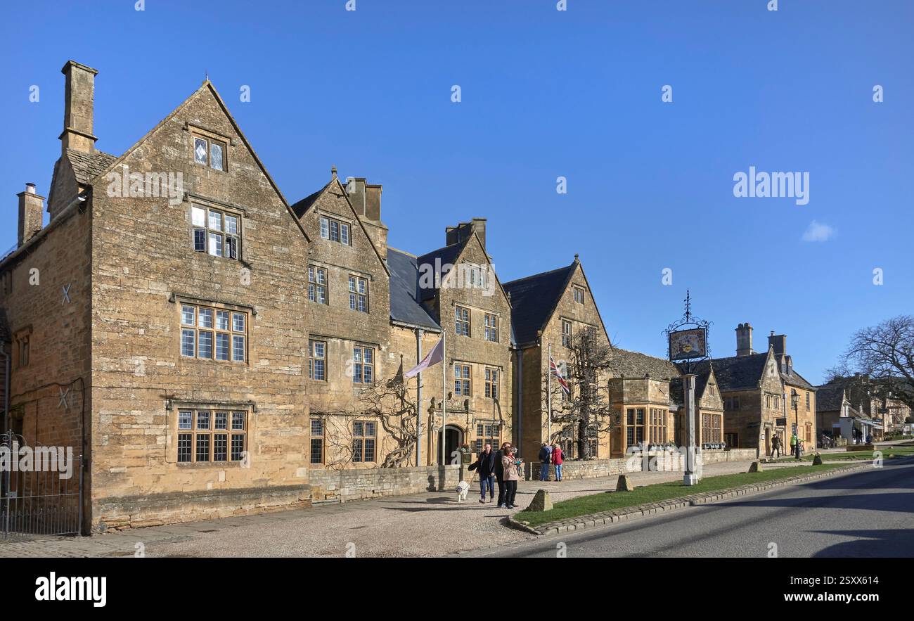 Lygon Arms Hotel, Broadway, Cotswolds, England, Großbritannien Stockfoto