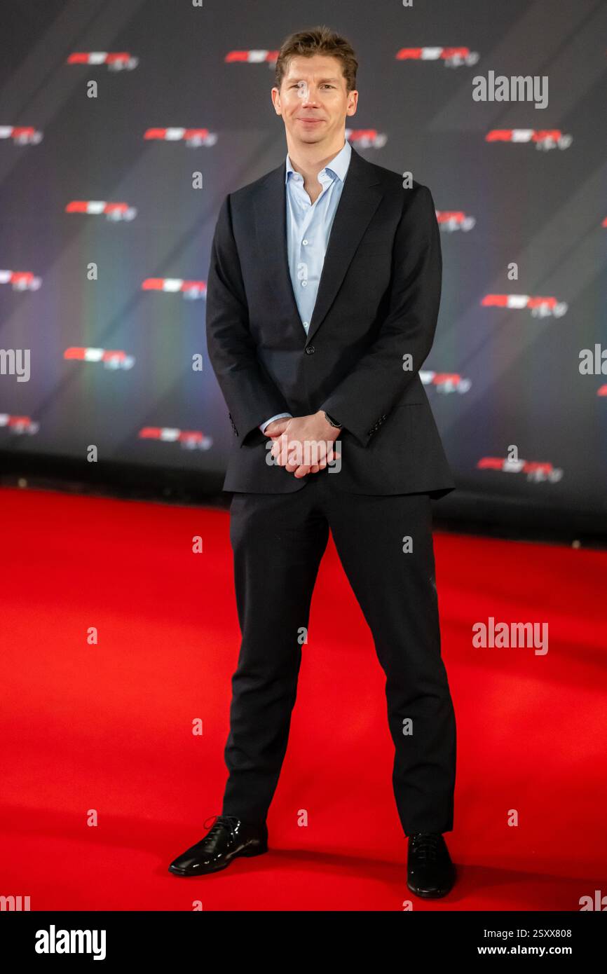 O2 ARENA LONDON, VEREINIGTES KÖNIGREICH - 18. FEBRUAR: James Vowles kommt auf dem roten Teppich für die F175 Live-Veranstaltung Dienstag, 18. Februar 2025 in London, Vereinigtes Königreich (Foto: Michael Potts/BSR Agency) Credit: BSR Agency/Alamy Live News Stockfoto