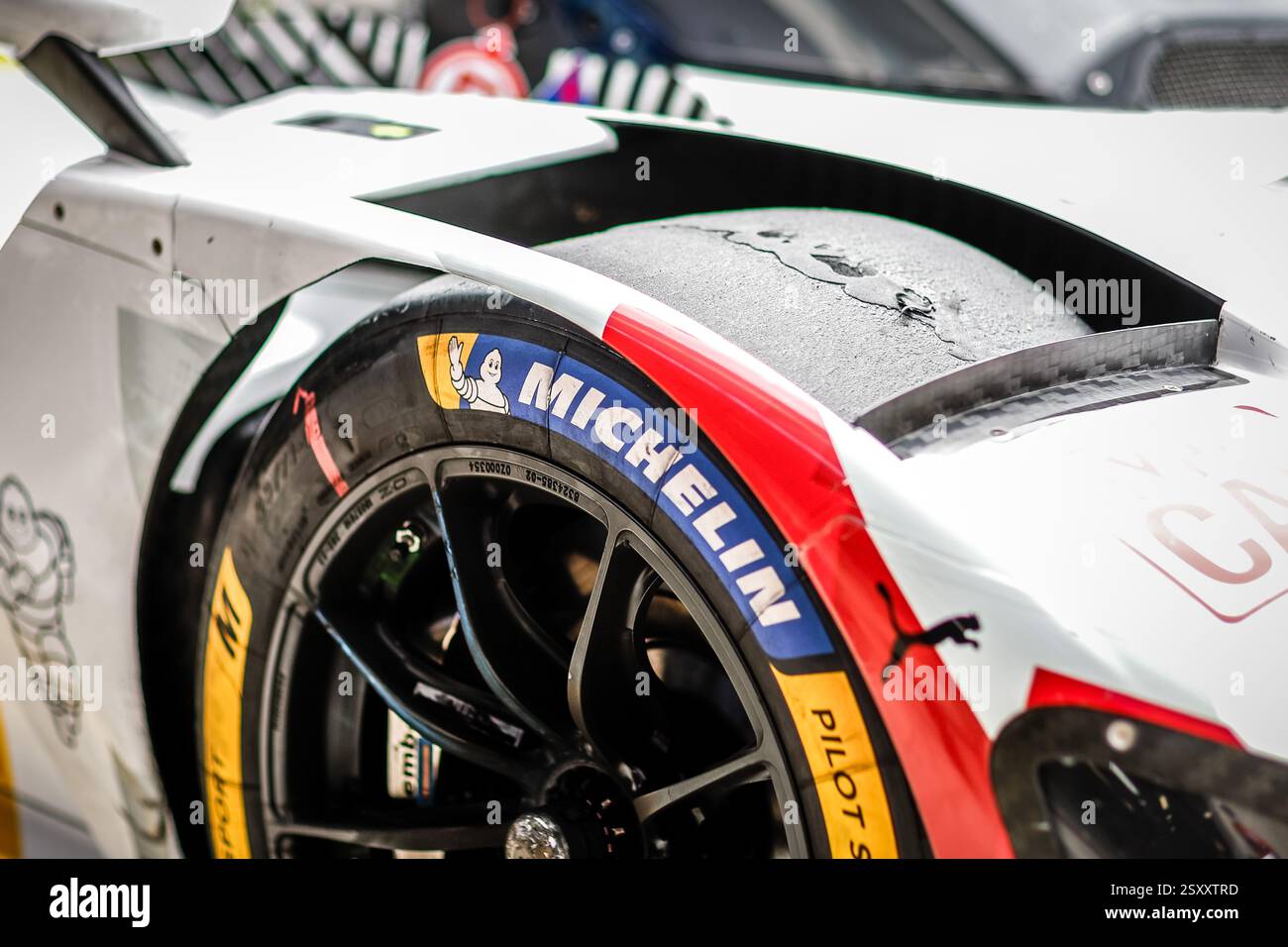 michelin, Reifen, pneu, während des Katars. , . FIA-Langstrecken-Weltmeisterschaft, vom 25. Bis 28. Februar 2025 auf dem Losail International Circuit in Lusail, Katar - Foto Frédéric Le Floc'h/DPPI Credit: DPPI Media/Alamy Live News Stockfoto