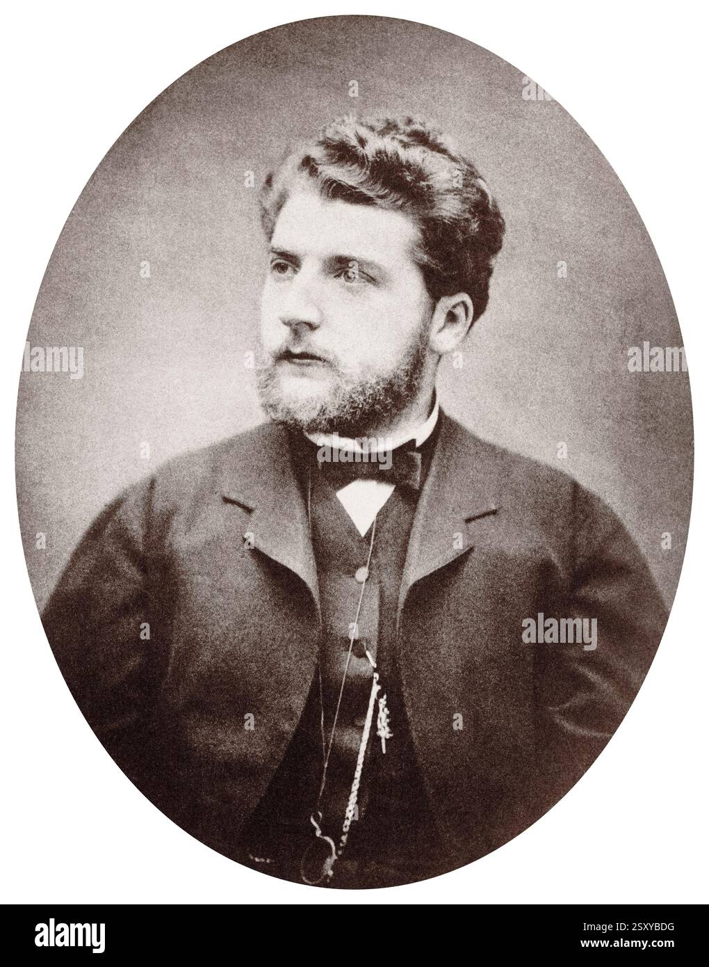 Georges Bizet. Porträtaufnahme des französischen Komponisten der Romantik Alexandre César Léopold Bizet (1838-1875), 1870 Stockfoto