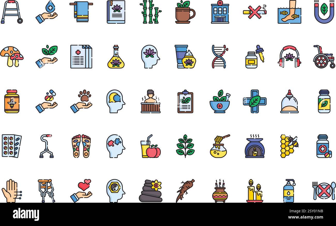 Hochwertige Sammlung von Vektorsymbolen mit editierbarer Kontur. Ideal für professionelle und kreative Projekte. Stock Vektor