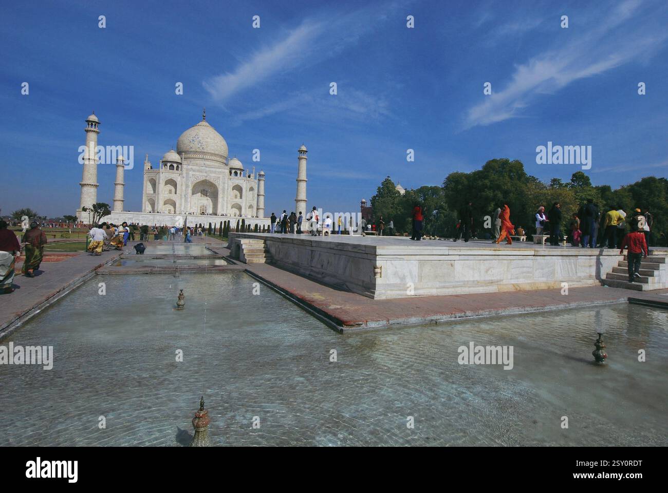 Taj Mahal, Agra, Delhi, Indien, Asien Stockfoto