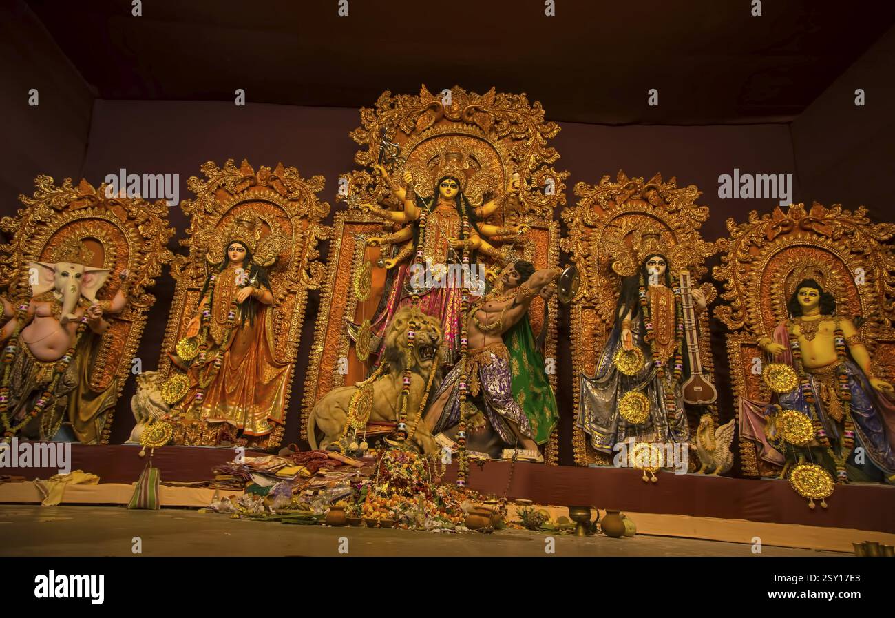 Durga Puja Festival, Kolkata, Westbengalen, Indien, Asien Stockfoto