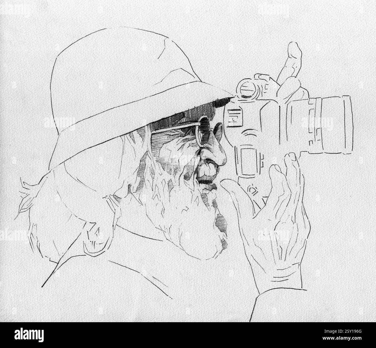 Abbildung: M F Hussain fotografiert Indien Asien Stockfoto