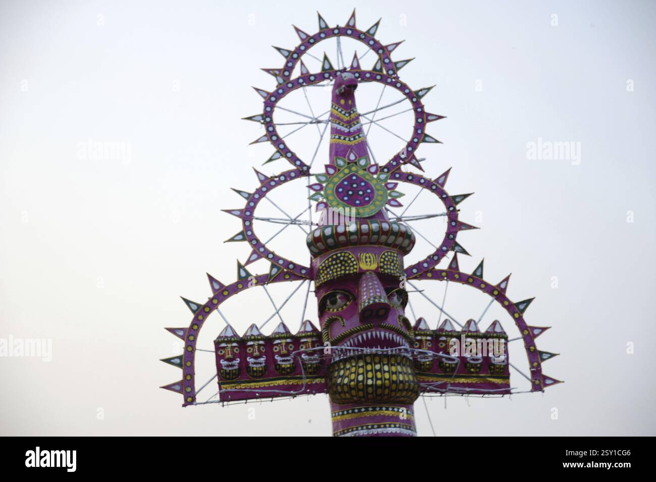 Statue von ravan Dassera Festival Girgaum chowpatty mumbai Maharashtra indien Asien Stockfoto