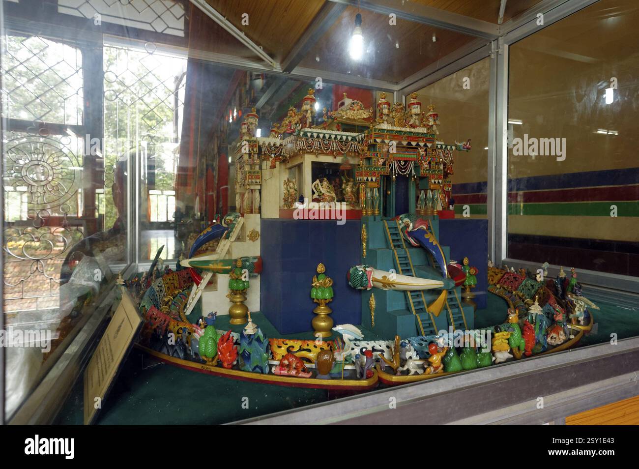 Modell des Kloster Shar Gaden Kloster Mundgod Karnataka Indien Asien Stockfoto