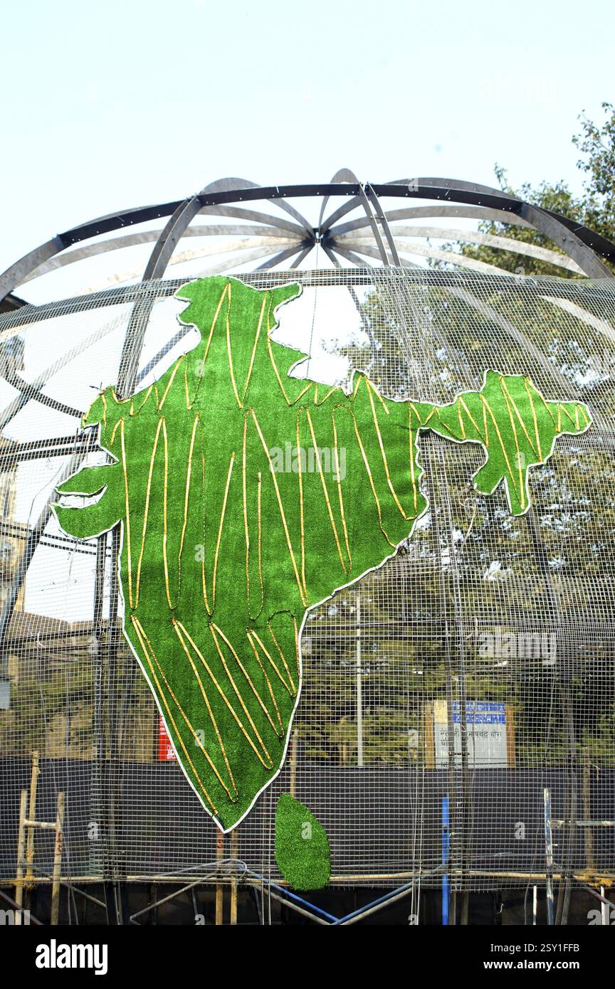 Indien Karte Stockfoto