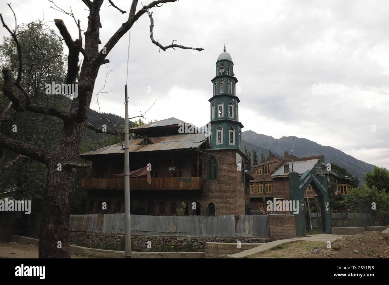 Hanfia Jamia Masjid, Srinagar, Jammu Kaschmir, Indien, Asien Stockfoto