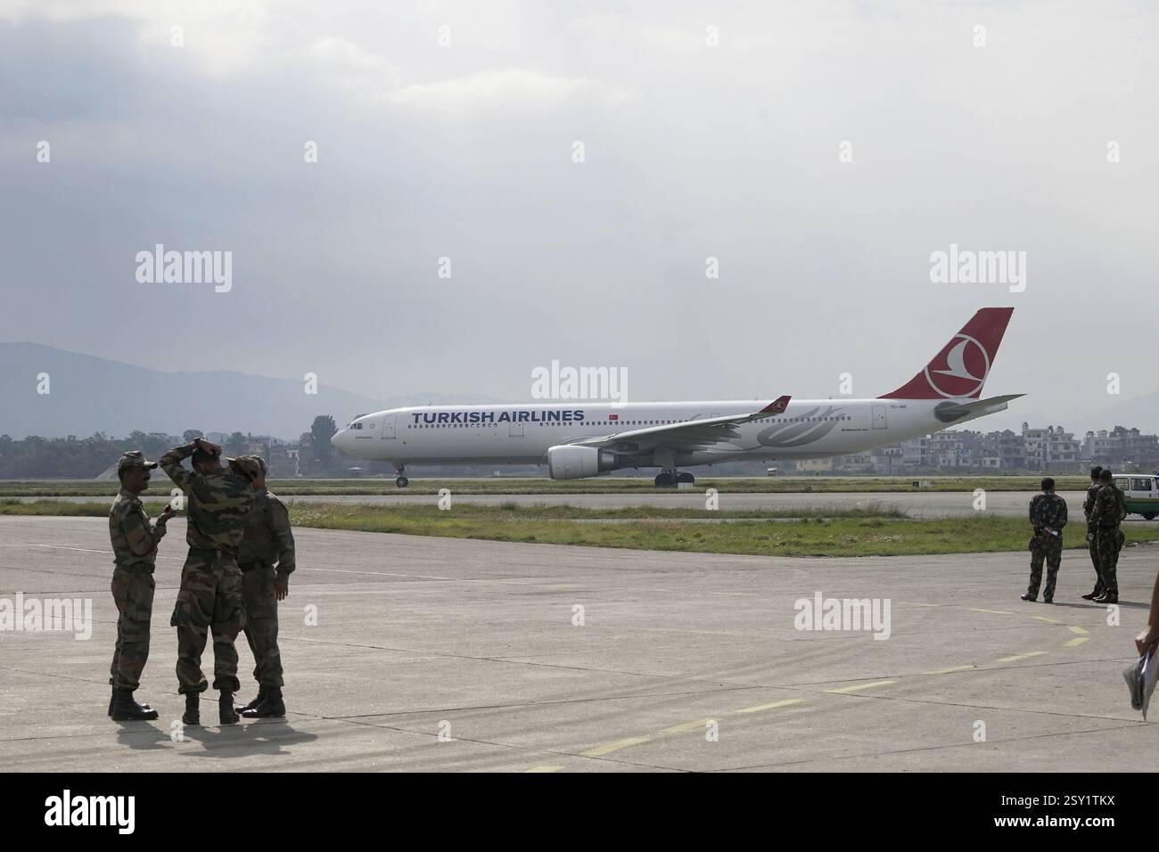 Internationaler Flughafen Tribhuvan, Kathmandu, Nepal, Asien Stockfoto