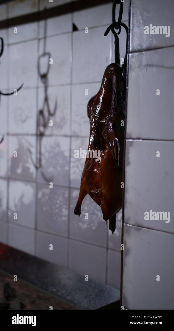Peking-Ente Hängt Stockfoto