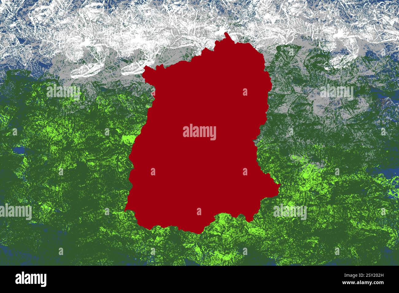 Abbildung, Sikkim Lage Karte, Indien, Asien Stockfoto