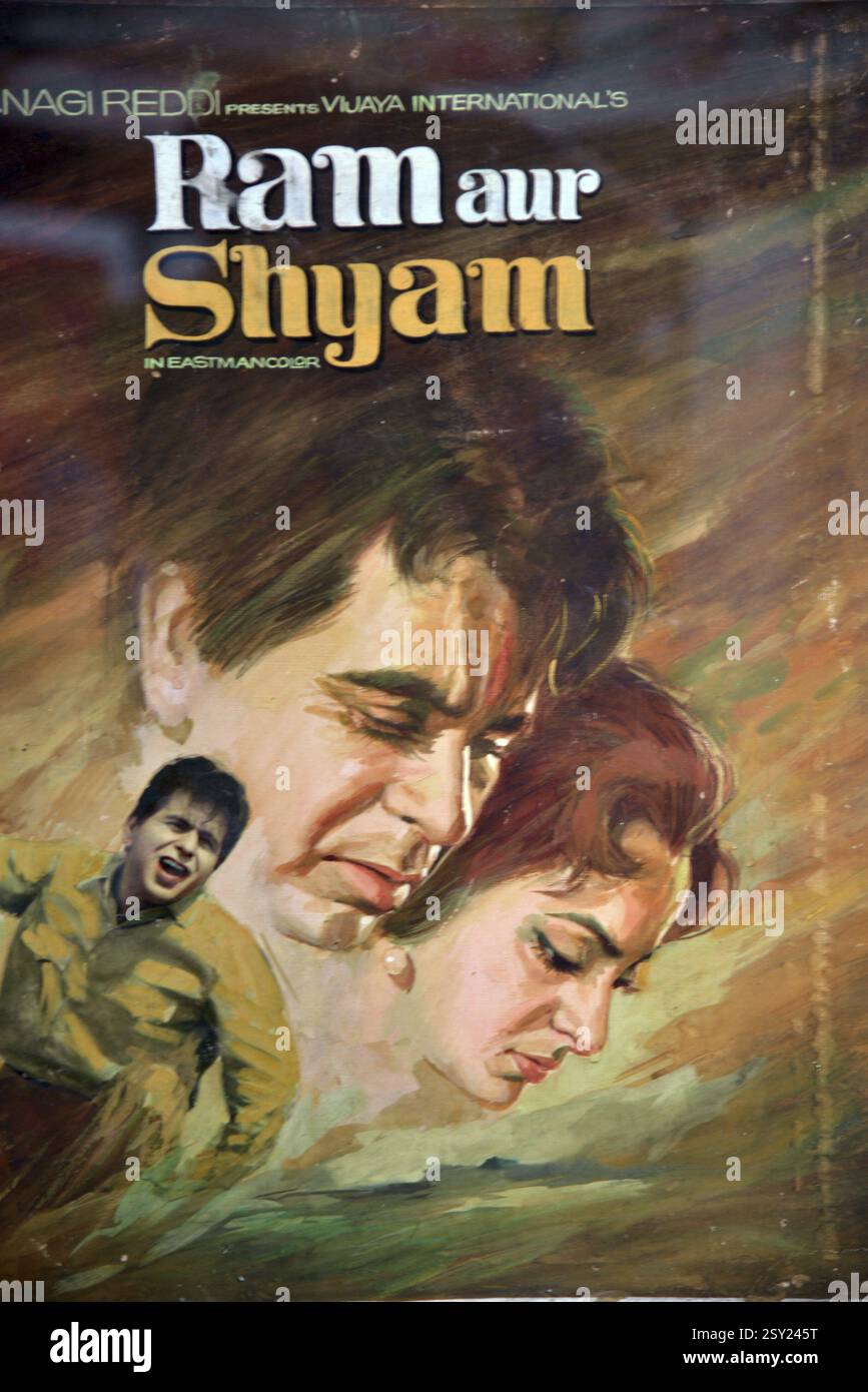 Hindi-Filmplakat, RAM aur shyam, Indien, Asien Stockfoto