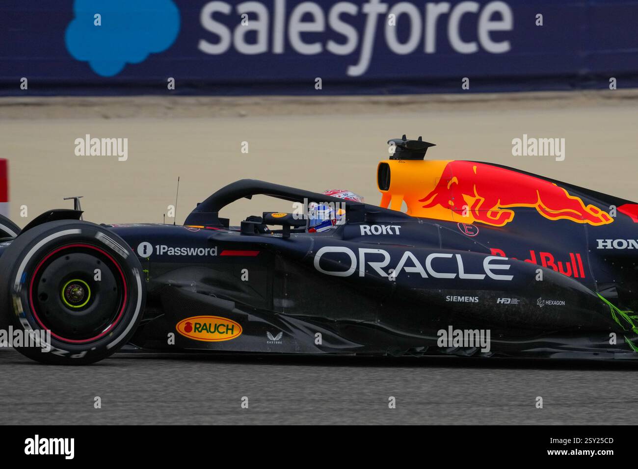 Sakhir, Bahrain. Februar 2025. Max Verstappen, während des Formel-1-Tests auf dem Bahrain International Circuit. Quelle: Alessio Morgese / Emage / Alamy Live News Stockfoto