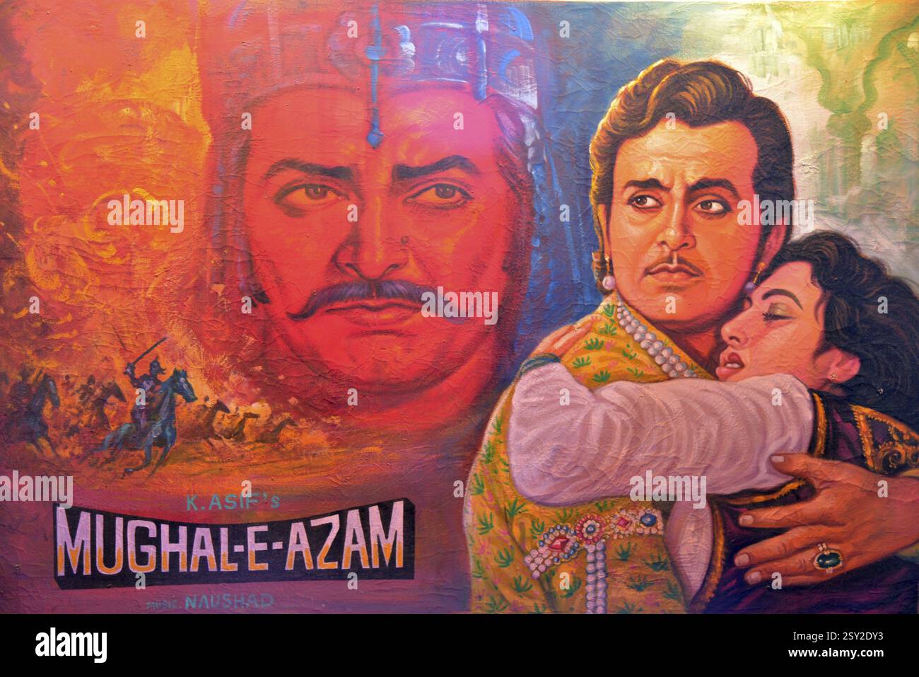 Hindi-Filmplakat von mogul e azam, Indien, Asien, NOMR, Asien Stockfoto