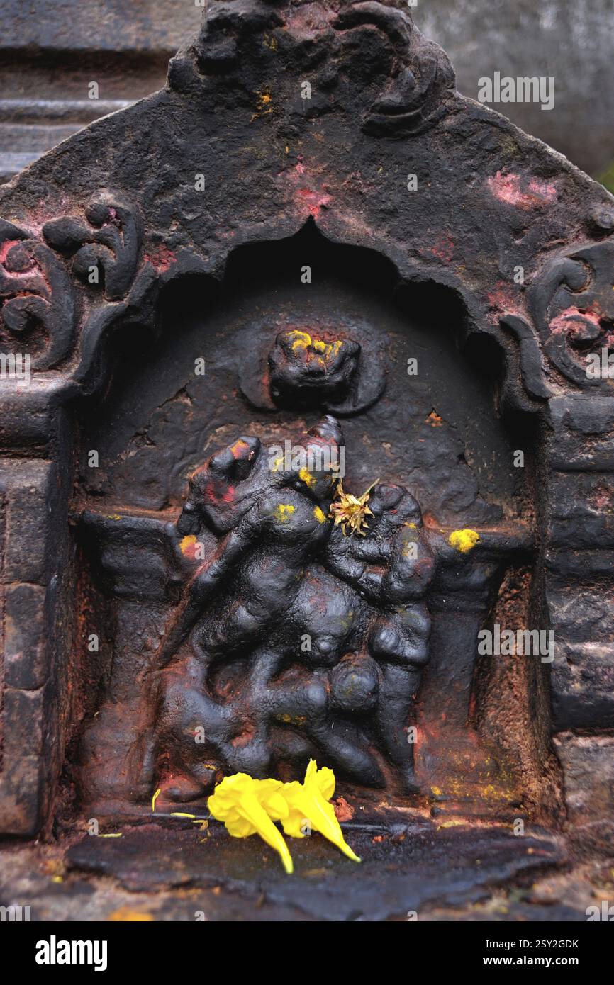 Göttin durga mahisasurmardini, Chamudihill, Mysore, Karnataka, Indien, Asien Stockfoto