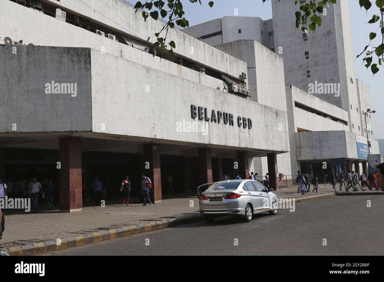 Belapur Bahnhof, Navi Mumbai, Maharashtra, Indien, Asien Stockfoto