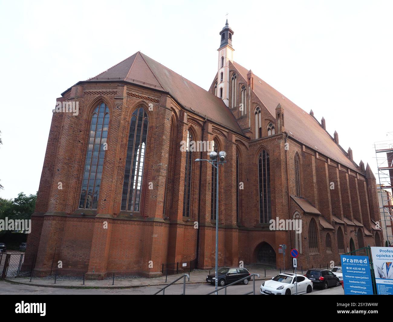 Kirche St. Johannes des Evangelisten - Szczecun Polen Stockfoto