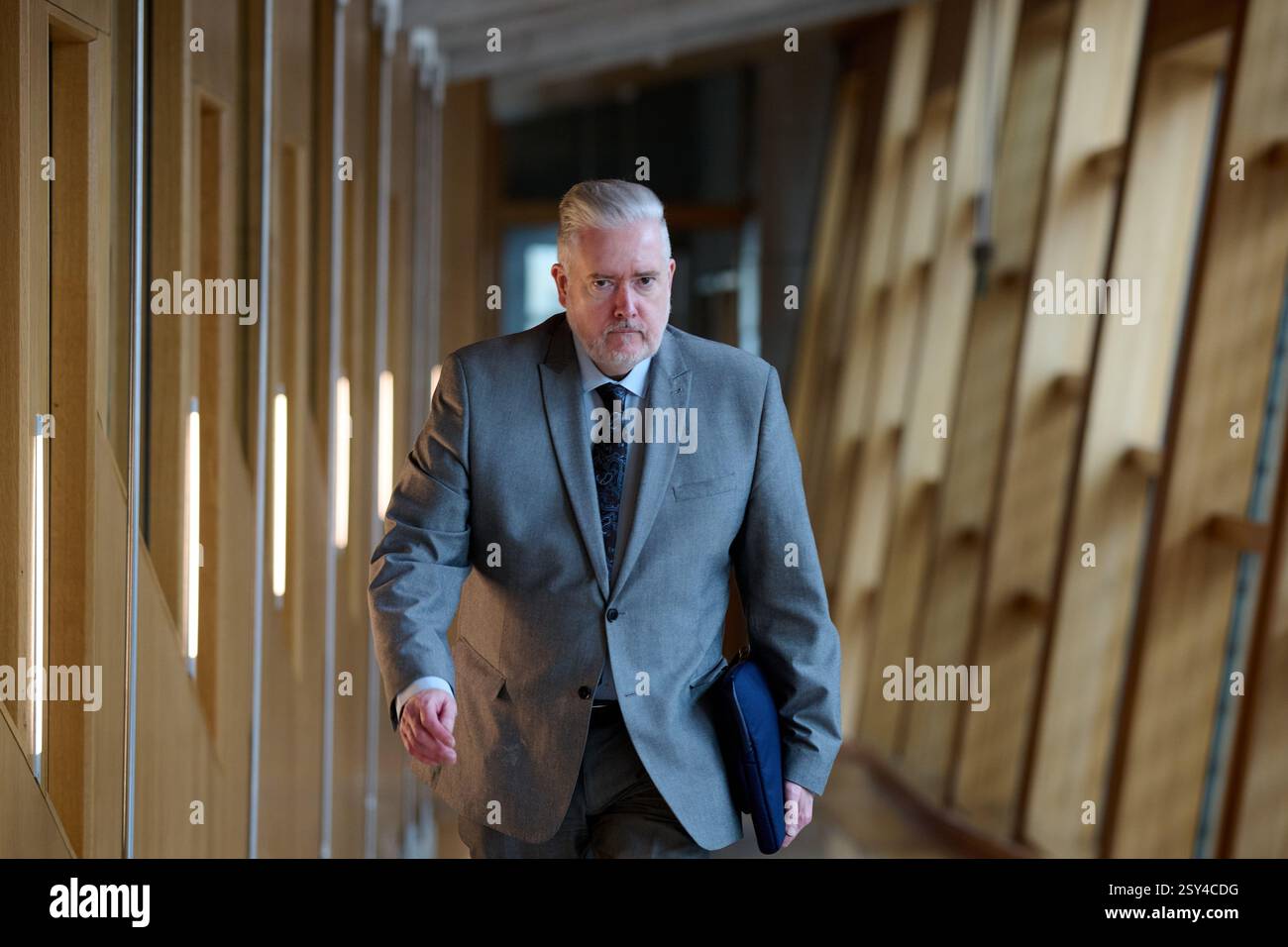 Edinburgh Schottland, Vereinigtes Königreich 26. Februar 2025. George Adam MSP im schottischen Parlament. Credit sst/alamy Live News Stockfoto